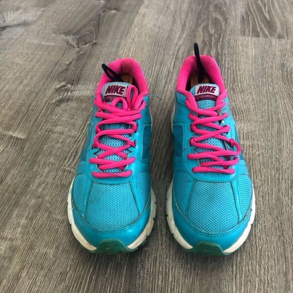 Nike Air Relentless 3 Womens Blue Pink Athletic Running Shoes Sneakers Size 7 - Picture 2 of 10